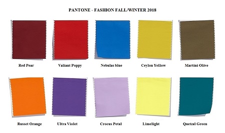 Fashion colors Fall 2018